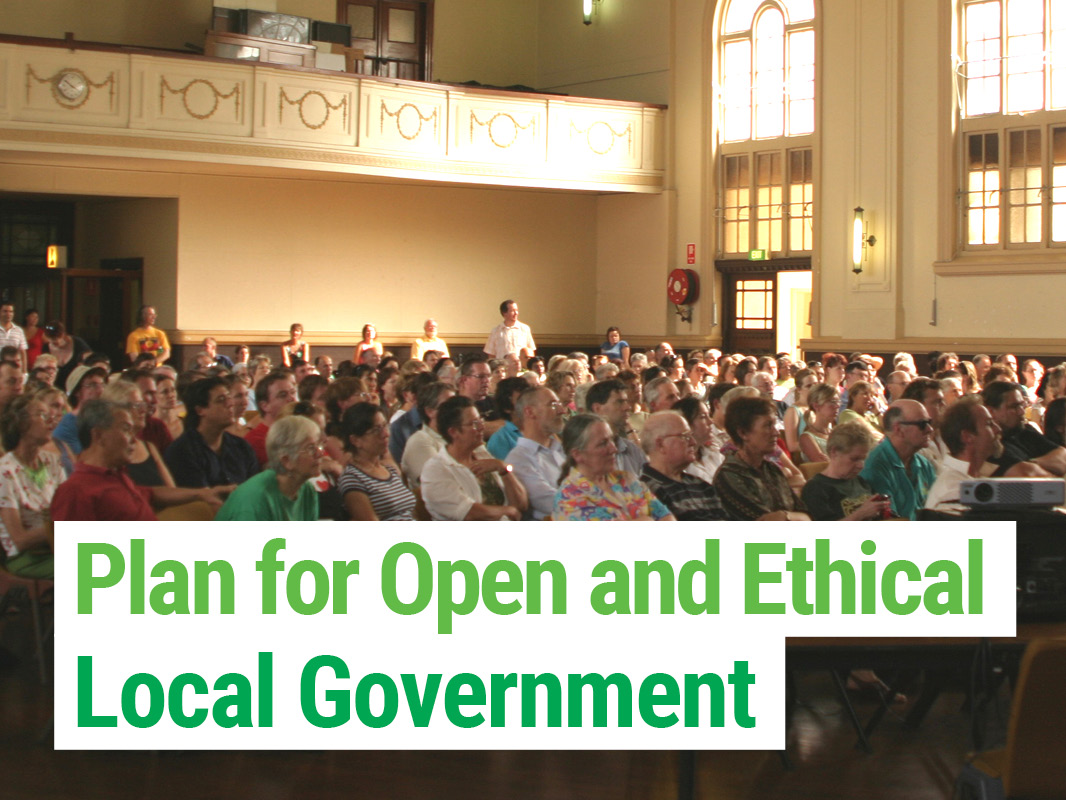 The Greens Plan for Open and Ethical Government