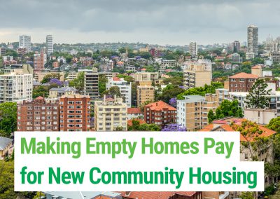 Making Empty Homes Pay for New Community Housing
